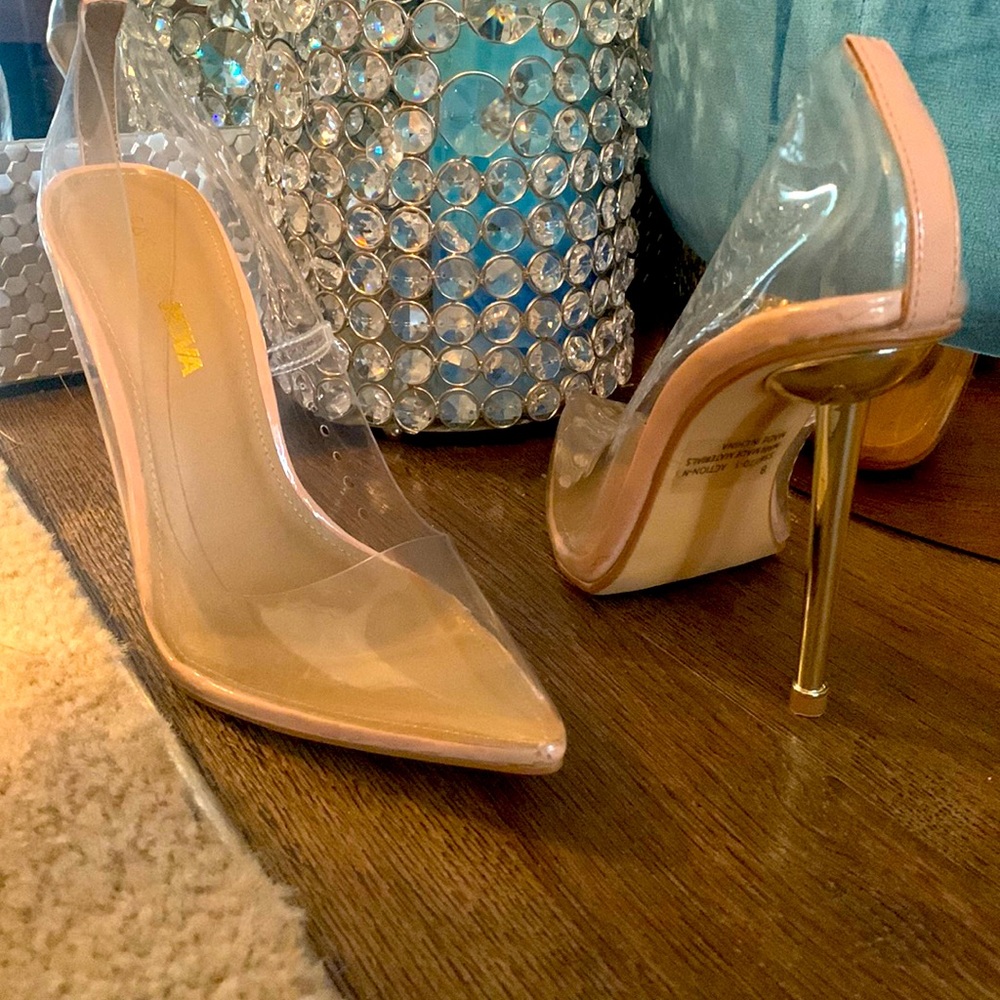 Clear Cinderella Heels